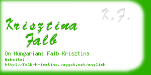 krisztina falb business card